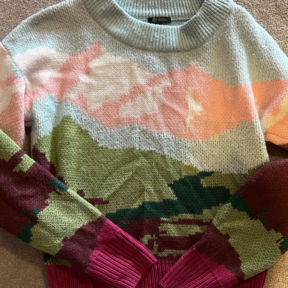 Super Soft Wild Fable Mountain Range Sweater XS